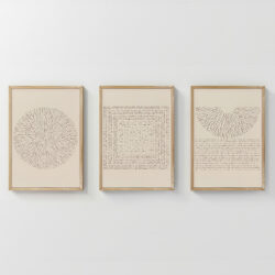 Πίνακας Fouldy pakoworld τρίπτυχος με ψηφιακή εκτύπωση και πλαίσιο 33x1.5x48εκ