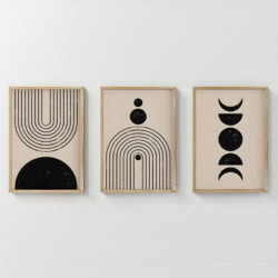 Πίνακας Aregon pakoworld τρίπτυχος με ψηφιακή εκτύπωση και πλαίσιο 33x1.5x48εκ