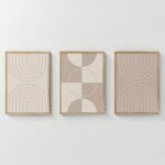 Πίνακας Zenzia pakoworld τρίπτυχος με ψηφιακή εκτύπωση και πλαίσιο 33x1.5x48εκ