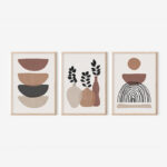 Πίνακας Yenia pakoworld τρίπτυχος με ψηφιακή εκτύπωση και πλαίσιο 33x1.5x48εκ