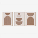 Πίνακας Loana pakoworld τρίπτυχος με ψηφιακή εκτύπωση και πλαίσιο 33x1.5x48εκ