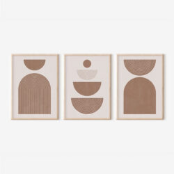 Πίνακας Loana pakoworld τρίπτυχος με ψηφιακή εκτύπωση και πλαίσιο 33x1.5x48εκ