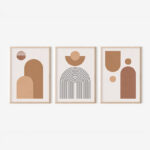 Πίνακας Jackalon pakoworld τρίπτυχος με ψηφιακή εκτύπωση και πλαίσιο 33x1.5x48εκ