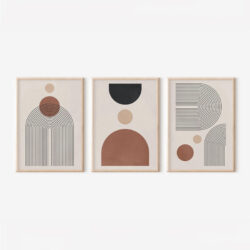 Πίνακας Klentie pakoworld τρίπτυχος με ψηφιακή εκτύπωση και πλαίσιο 33x1.5x48εκ