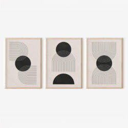 Πίνακας Blomel pakoworld τρίπτυχος με ψηφιακή εκτύπωση και πλαίσιο 33x1.5x48εκ