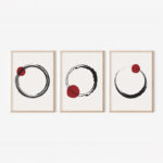 Πίνακας Mistra pakoworld τρίπτυχος με ψηφιακή εκτύπωση και πλαίσιο 33x1.5x48εκ