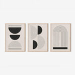 Πίνακας Nuvia pakoworld τρίπτυχος με ψηφιακή εκτύπωση και πλαίσιο 33x1.5x48εκ