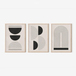 Πίνακας Nuvia pakoworld τρίπτυχος με ψηφιακή εκτύπωση και πλαίσιο 33x1.5x48εκ