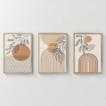 Πίνακας Zephra pakoworld τρίπτυχος με ψηφιακή εκτύπωση και πλαίσιο 33x1.5x48εκ