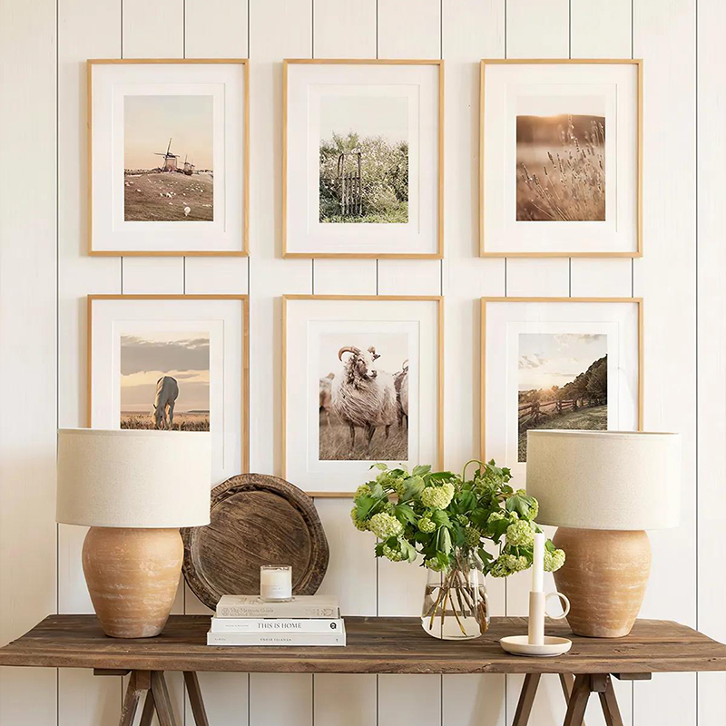 409-000283 Πίνακας Kaelis pakoworld εξάπτυχος με ψηφιακή εκτύπωση και πλαίσιο 33x1.5x48εκ