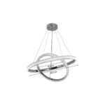 Inlight Κρεμαστό φωτιστικό LED 60W 3CCT (by switch on base) σε χρώμιο D:60cm (6102-Golden) - Image 2