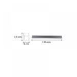 InLight Κρεμαστό φωτιστικό LED 40W 3CCT (By Switch) από αλουμίνιο σε μαύρη απόχρωση D:120cm (6072-120-BL) - Image 2