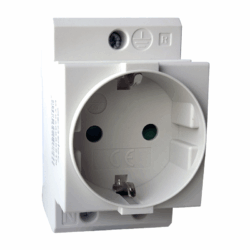 DIN RAIL SOCKET Schuko-2P+E 16A  2