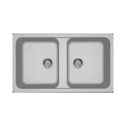 Νεροχύτης κουζίνας LIFE 450 Aluminium 79 ELLECI 86x50cm