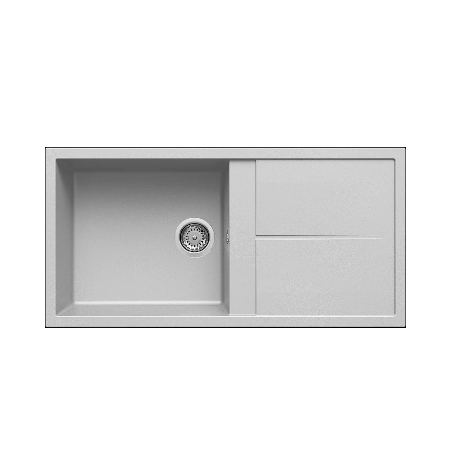 LMU48079_1 Νεροχύτης κουζίνας UNICO 480 Aluminium 79 ELLECI 100x50cm