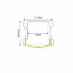 SCAR ΠΡΟΦΙΛ ΑΛΟΥΜΙΝΙΟΥ P113 ΜΕ ΟΠΑΛ PC ΚΑΛΛΥΜΑ 2m/pc - Image 2