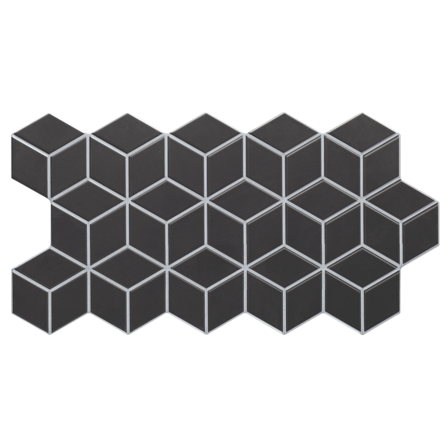 RHOB26551_2 Πλακάκι RHOMBUS Black KARAG 26