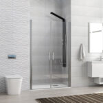 Καμπίνα από τοίχο σε τοίχο με διάφανο κρύσταλλο S 28 ALTO SALLON Cromo KARAG 140x200cm