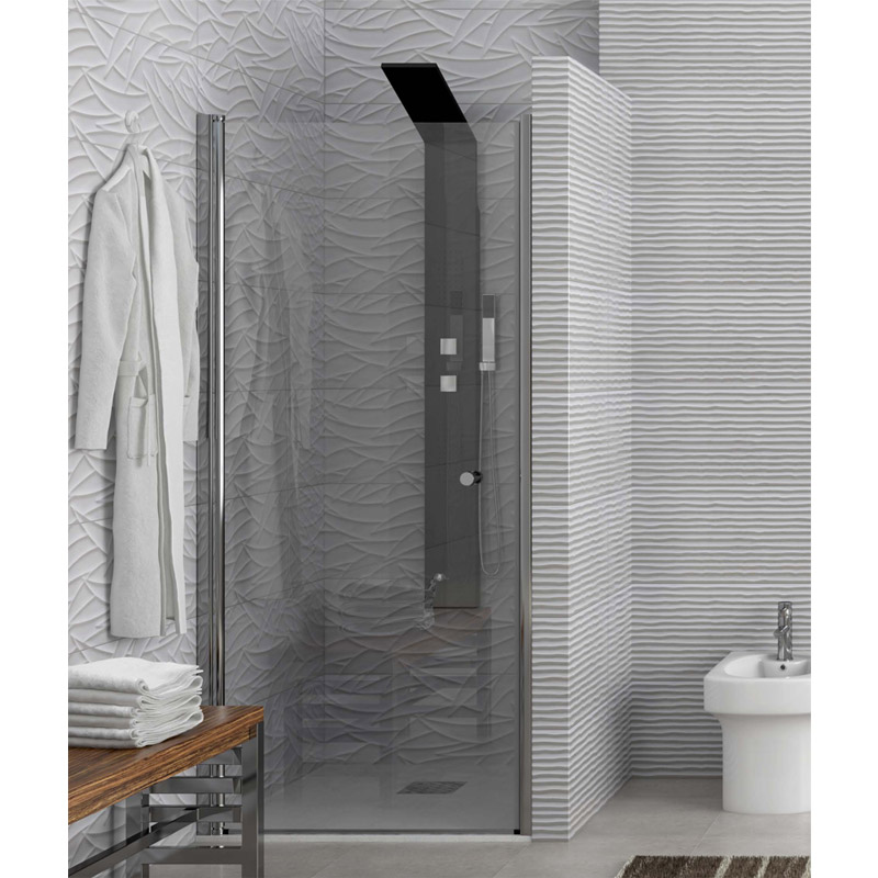 S470185 Καμπίνα από τοίχο σε τοίχο με διάφανο κρύσταλλο S4 KARAG 70-75x185cm