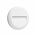 LED WALL ROUND LUMINAIRE WHITE 230V AC IP65 2W 3000K 100LM RA80