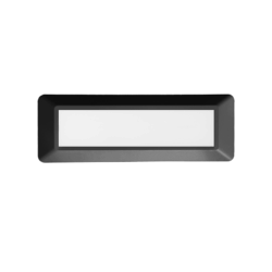LED WALL RECTANGLE LUMINAIRE DARK GREY 230V AC IP65 4W 3000K 290LM RA80