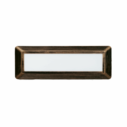 LED WALL RECTANGLE LUMINAIRE RUST 230V AC IP65 4W 3000K 290LM RA80