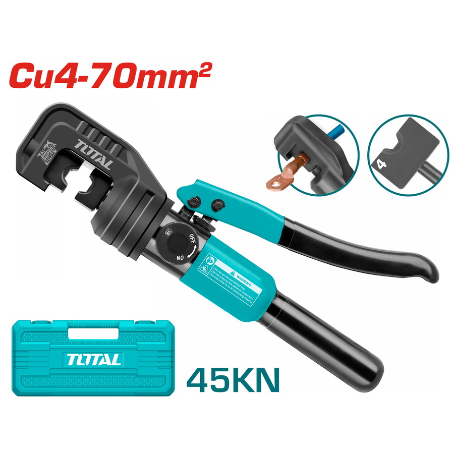 THCT070 TOTAL ΥΔΡΑΥΛΙΚΗ ΠΡΕΣΑ ΑΚΡΟΔΕΚΤΩΝ Cu 4-70mm2 (THCT070)