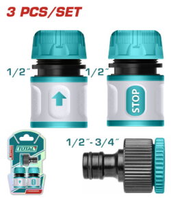 TOTAL ΣΕΤ ΕΠΑΓΓ. ΤΑΧΥΣΥΝΔΕΣΜΟΙ ΝΕΡΟΥ 1/2" 3ΤΕΜ (THWS030301)