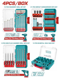 TOTAL ΕΠΑΓΓ. ΣΕΤ ΤΡΥΠΑΝΙΑ / ΜΥΤΕΣ ΜΑΥΡΕΣ ΧΤΥΠΗΤΕΣ / ΠΟΤΗΡΟΤΡΥΠΑΝΑ ΜΕΤΑΛΛΟΥ (TOS26068)