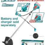 TOTAL ΕΠΑΓΓΕΛΜΑΤΙΚΟ ΘΑΜΝΟΚΟΠΤΙΚΟ ΜΠΑΤ. Li-ion 40V ΧΩΡΙΣ ΜΠΑΤΑΡΙΑ & ΦΟΡΤΙΣΤΗ (TSTLI20018)