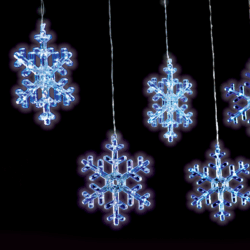 ^ "SNOWFLAKE ICICLE" 120 CW LED ΒΡΟΧΗ