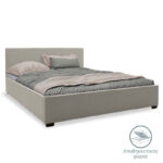 Κρεβάτι Norse pakoworld ύφασμα γκρι με αποθηκευτικό χώρο 160x200εκ