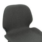 Σκαμπό bar Impel pakoworld μεταλλικό μαύρο-ύφασμα ανθρακί - Image 5