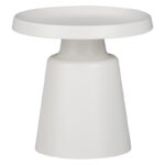 Τραπέζια σαλονιού Ginoze Inart σετ 2τεμ μέταλλο σε λευκή απόχρωση - Image 2