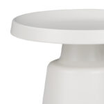 Τραπέζια σαλονιού Ginoze Inart σετ 2τεμ μέταλλο σε λευκή απόχρωση - Image 3