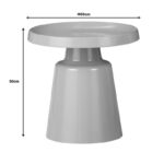 Τραπέζια σαλονιού Ginoze Inart σετ 2τεμ μέταλλο σε cappuccino απόχρωση - Image 8