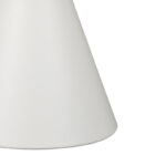 Βοηθητικά τραπέζια Coozlin Inart sintered stone σε απόχρωση λευκό μαρμάρου με λευκό-χρυσό μέταλλο - Image 4