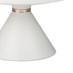 Βοηθητικά τραπέζια Coozlin Inart sintered stone σε απόχρωση λευκό μαρμάρου με λευκό-χρυσό μέταλλο - Image 7