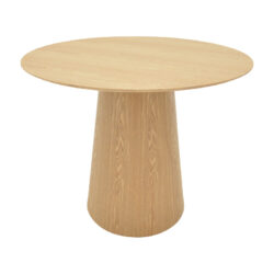 Tραπέζι Donda pakoworld mdf sonoma Φ100x76εκ