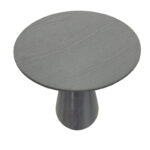 Tραπέζι Donda pakoworld mdf μαύρο Φ100x76εκ - Image 2