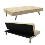 Καναπές-κρεβάτι Travis pakoworld 3θέσιος με ύφασμα μπεζ 175x83x74εκ - Image 5