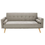 Καναπές-κρεβάτι Success pakoworld 3θέσιος βελούδο γκρι-μπεζ 190x80x84εκ - Image 4