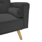 Καναπές-κρεβάτι Success pakoworld 3θέσιος βελούδο σε ανθρακί απόχρωση 190x80x84εκ - Image 8