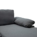 Γωνιακός καναπές Cohen pakoworld με αριστερή γωνία ύφασμα σε ανθρακί απόχρωση-πόδι μαύρο μέταλλο 240x159x83εκ - Image 4