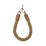 Κρεμάστρα - χαρτοθήκη τοίχου PWF-0226 pakoworld μεταλλική με σχοινί 12x3x38εκ - Image 2