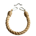 Κρεμάστρα - χαρτοθήκη τοίχου PWF-0226 pakoworld μεταλλική με σχοινί 12x3x38εκ - Image 4