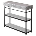 Κονσόλα PWF-0629 pakoworld λευκό-μαύρο 102x32x83εκ - Image 2