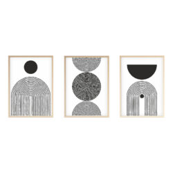 Πίνακας σε καμβά Serchie pakoworld τρίπτυχος με ψηφιακή εκτύπωση 30x3x40εκ