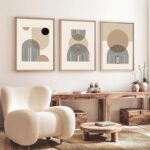 Πίνακας σε καμβά Jefton pakoworld τρίπτυχος με ψηφιακή εκτύπωση 50x2x70εκ - Image 2