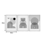 Πίνακας σε καμβά Jefton pakoworld τρίπτυχος με ψηφιακή εκτύπωση 50x2x70εκ - Image 3